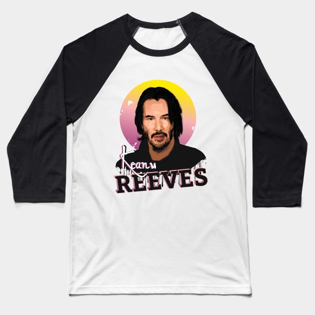 Keanu Reeves T-Shirt Baseball T-Shirt by Olgakunz
